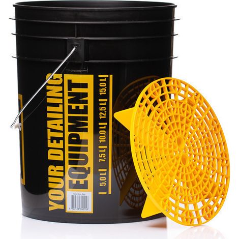 Wiadro Detailingowe do Mycia Auta + Separador Żółty enjuague 20L material de trabajo (1/4)