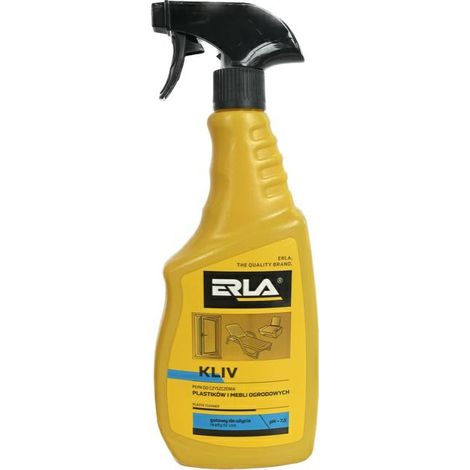 Limpiador para plásticos y muebles de jardín Erla Kliv 750ml, spray limpiador exterior, limpieza profunda, brillo sin residuos, apto para exteriores, marca K2