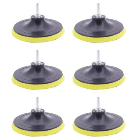 6 Stück 100mm Schleifteller Schleifscheiben Schleifteller mit M14 Gewinde Klettverschluss Stützteller Schleifen Polieren für Bohrmaschine Winkelschleifer