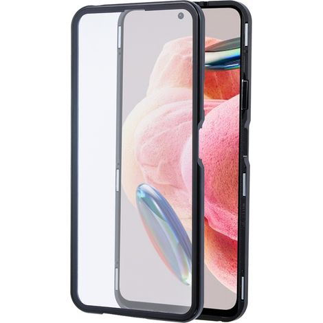 Hülle für Xiaomi Redmi Note 12, erbord Glass Armor Leather, schwarz (1/5)