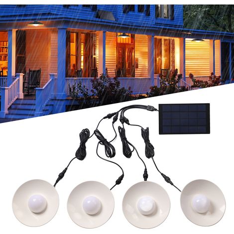 Außenhofleuchte, Solar-LED-Lampe, Modell A neu mit 1 bis 4 Leuchtmitteln, warmweiß. (1/5)