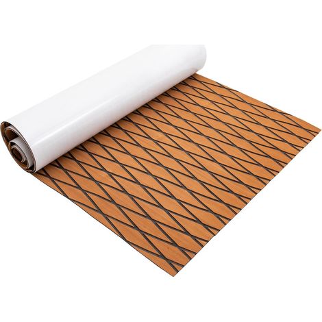 239 x 89cm Eva mousse plancher plancher teck pont auto-adhésif mat Yacht bateau, teck bateau Yacht plancher antidérapant tapis Marine antidérapant plancher pont tapis auto-adhésif (1/5)