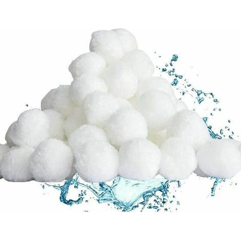 Boules filtrantes, boules filtrantes de 500 g pour piscine, boules filtrantes, média filtrant en fibres pour piscine, filtre à sable, filtre à eau, filtre de piscine-AquaForge (1/4)