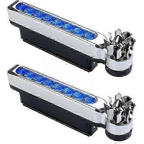 x 2 feux de jour LED pour voiture alimentés par le vent (3 pièces) (1/5)