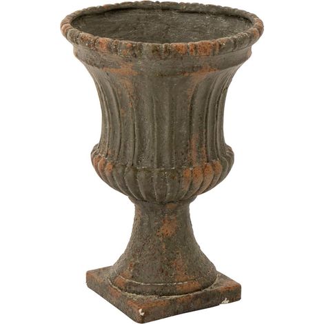 Cache-Pot sur Pied Extérieur "Antik" 56cm Vert Foncé (1/5)