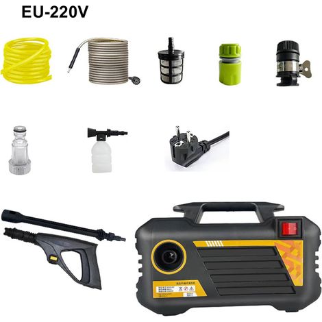Nettoyeur haute pression, pistolet de lavage, 3 modes de pulvérisation, étanche, 220 V, 3000 W, pour le nettoyage domestique et l'arrosage du jardin. (1/5)