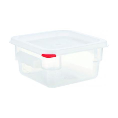 Araven contenitore 2 lt quadrato plastica con coperchio