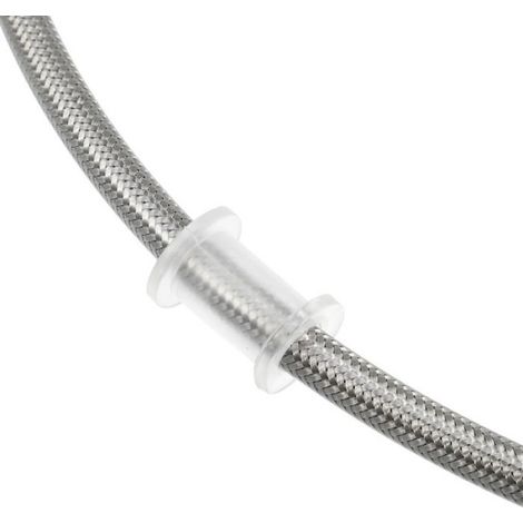 Flexible de frein 1 kit AN3 28 90 Degré Moto Frein Tuyau Ligne 90cm Ton Argenté (1/5)