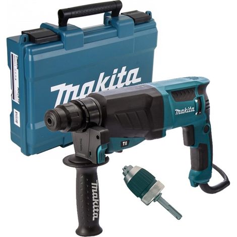 Makita 240v SDS + 3 Mode Rotary Hammer Drill HR2670 Heavy Duty + Chuck + Adaptor (1/5)