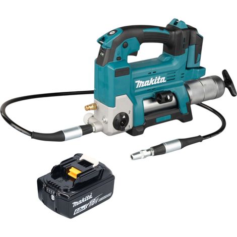 Makita DGP 180 G1 Pistolet graisseur sans fil 18 V 690 bar + 1x Batterie 6,0 Ah - sans chargeur