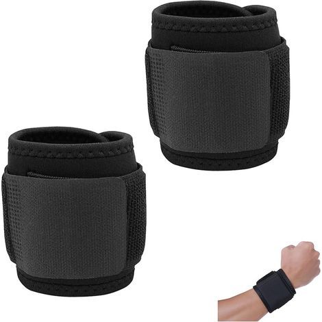 2 Pièces Bande Poignet Musculation, Bandage Poignet, Attelle Poignet, Sangle Poignets Musculation, Wrist Support Wraps, pour Fitness, Powerlifting, Cross Training, Gym et Sports (1/5)