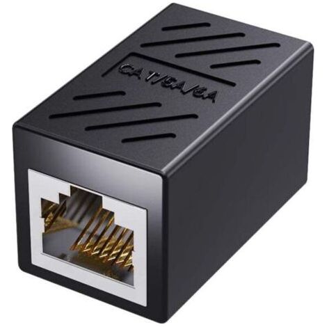 RJ45-Koppler, Inline-Ethernet-Koppler für Cat8/Cat7/Cat6/Cat5e, 1000-Mbit/s-Ethernet-Extender-Adapter, LAN-Anschluss für Router, Modem, Switch, Netzwerkerweiterung, Buchse auf Buchse