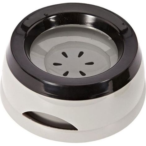 Gamelle Flottante Anti-Débordement et Anti-Étouffement pour Chien, Chat, Chiot (Gris) (1/4)