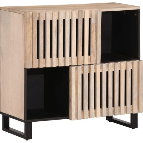 Sideboard 80x34x75 cm Massivholz Mango