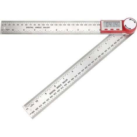 Règle numérique en acier inoxydable, outil de mesure électronique à 360° pour la mesure des angles et des longueurs de 0 à 300 mm (1/5)