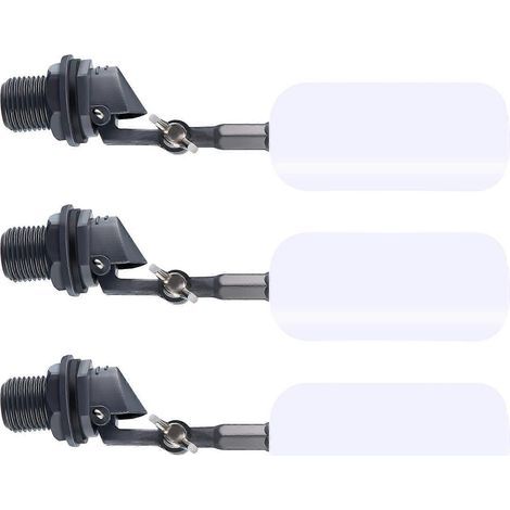 Lot de 3 flotteurs à bille pour humidificateur, fermeture fiable, remplissage 1/2 pouce, vanne à bille, remplacement de vanne pour flotteur de bassin (1/5)