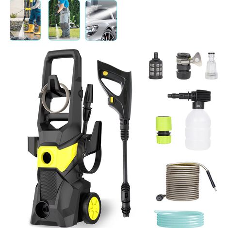 Nettoyeur haute pression électrique, 560 l/h, pulvérisateur, outils d'irrigation, convient pour le nettoyage du jardin (jaune)