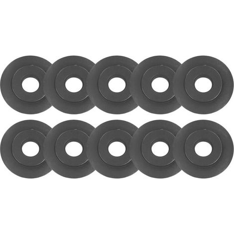 Lames de coupe pour tubes, disque de rechange, lame de rechange compatible avec tubes en cuivre, aluminium et plastique, lot de 10 pièces (1/4)