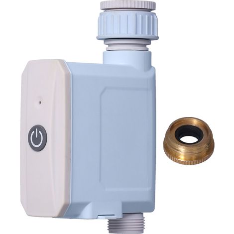 Arroseur programmable Bluetooth, système d'irrigation à commande à distance par smartphone, avec adaptateur et batterie, pour jardin. (1/5)