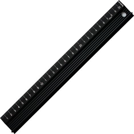 Règle métallique 30 cm,kit de dessin technique,outil de géométrie mathématique,outil de bricolage,règle d'architecte pour étudiants,menuiserie,artistes – fournitures scolaires (1/5)