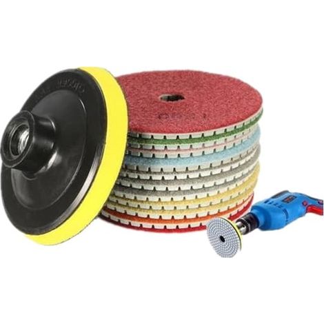 Lot de 10 meules diamantées de 10 cm (4 pouces) (1/4)