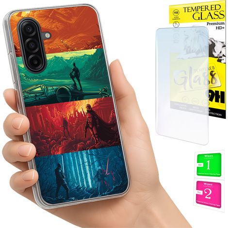 Custodia per Samsung Galaxy A17 5G, cover fotografica, cover posteriore + vetro 9H (1/5)