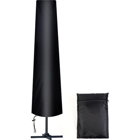 Housse Parasol Droit Ø 300 cm, 210D Oxford Housse de Protection pour Parasol avec Sac de Rangement, Résistant aux Intempéries, aux UV, à la Neige (1/5)