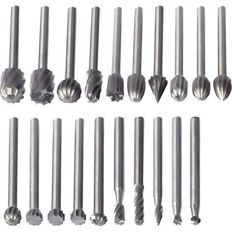 20 HSS-Fräser für Holz, 3-mm-Fräser, kompatibel mit Dremel, Mehrzweck-Rotationswerkzeugzubehör (1/5)