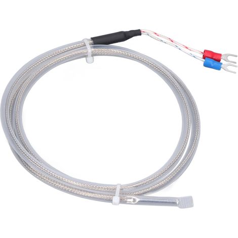 Capteur de température PT100 sonde à thermocouple type K haute précision 0-200°C, câble 1 mètre, pour mesure industrielle (1/5)
