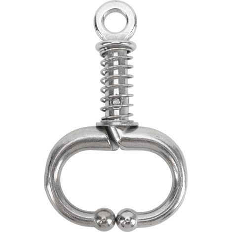 aqxreight Nez de Bétail en Acier Inoxydable avec Ajustement – Pince-Nez sécurisé et pour Bétail pour la Manipulation des Taureaux et des Vaches (petite taille) (1/5)