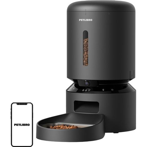Distributeur d'aliments Petlibro Granary avec caméra, 5 L (noir) (1/4)