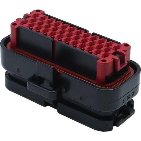 Connecteur Universel pour calculateur Automobile (ECU) - Boîtier étanche pour bornes de Voiture, Camping-Car et Camion - PBT Noir et Rouge 35 Broches (1/5)