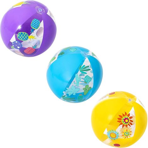 Inflatable Beach Ball Diameter 51 cm, 3 Assorted Models (1/5)