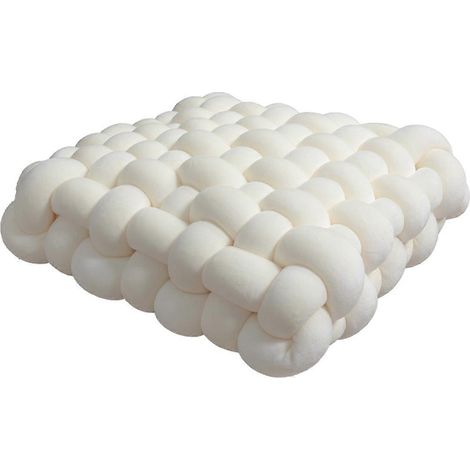 Coussin tissé carré, coussin moelleux pour dossier, coussin de canapé (comme illustré) (1/5)