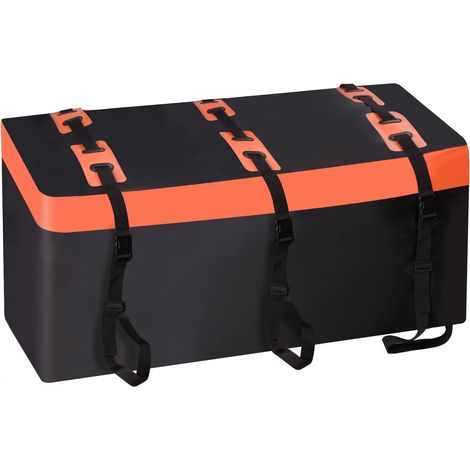 Coffre attelage Coffre de Toit de Voiture, Coffre arrière pour attelage de remorque, 566 l, revêtement 600D, en PVC, boîte à Bagages, étanche, indéchirable, Pliable