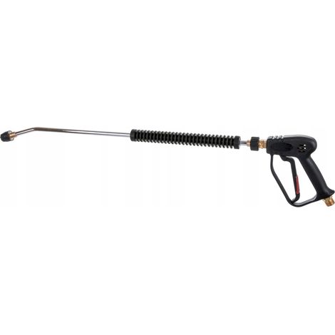 Pistolet professionnel noir pour nettoyeur haute pression – Compatible KARCHER HD/HDS – Pression 345 bars – Débit 40 l/min – Connexion M22x1.5 – Geko