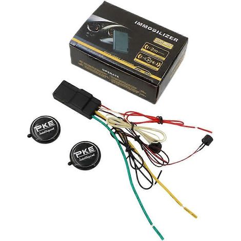 Alarme antivol de voiture 2,4 GHz, dispositif antivol de verrouillage secret intelligent, capteur de 8 mètres, verrou antivol de voiture, système de sécurité de verrouillage dissimulé du moteur (1/4)