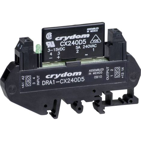 Crydom Relè a semiconduttore DRA1-CXE240D5 5 A Tens.comm.max: 280 V/AC Commutazione zero crossing 1 pz. (1/2)