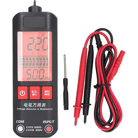 Multimètre numérique intelligent BSIDE, mini appareil portable, deux modes de fonctionnement, testeur numérique LCD automatique, affichage de la tension
