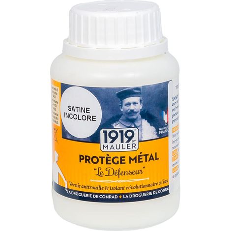 Vernis Métal Antirouille Satiné Incolore 0,22L (1/5)