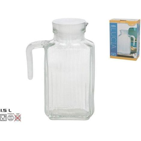 1,5 lts. jarra frigo lucia con tapa blanca apta para nevera capacidad 1500 ml.