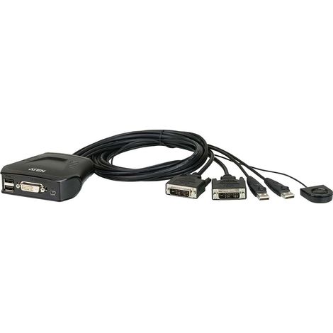 Aten CS22D-AT KVM-Switch Schwarz (1/3)