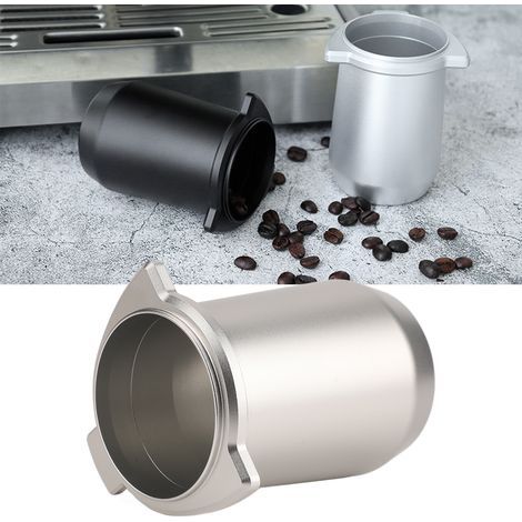 54mm aluminum alloy ground coffee cup, lightweight and splash-proof, for Breville 8 doser, silver (1/5)