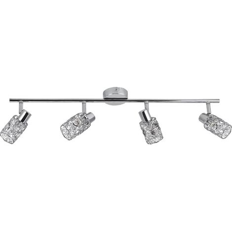 Plafonnier Italux Gaspar classique chrome 4xG9 80cm