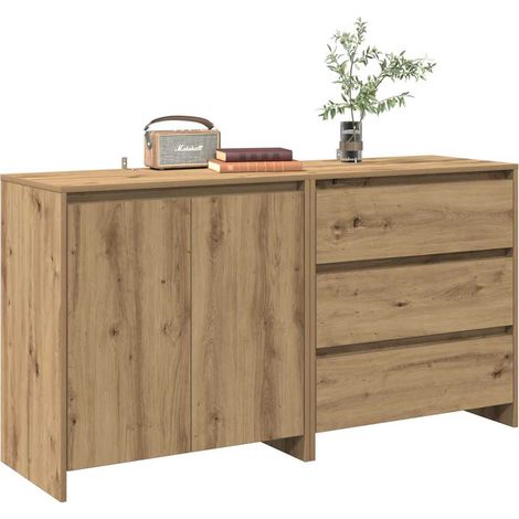 2-tlg. Sideboard Artisan-Eiche Holzwerkstoff