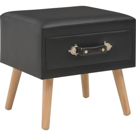 Maison Exclusive - Comodini Neri 2 pz 40x35x40 cm in Similpelle (1/5)