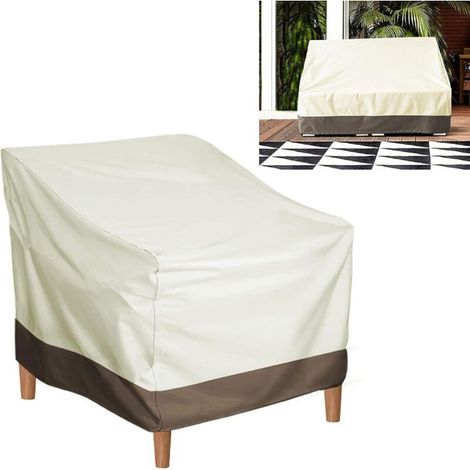 Housse de Chaise de Patio, Housse de Mobilier D'extérieur en Tissu Oxford Résistant à l'eau et à 80×85×91.5cm (1/5)