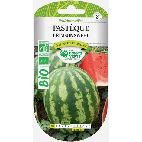 Graines pastèque Crimson Sweet BIO Les Doigts Verts
