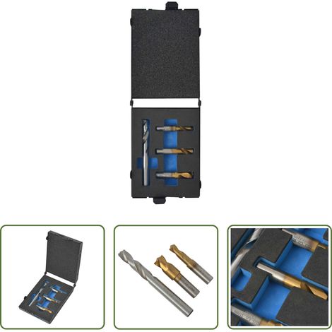 vidaXL Acier rapide - Ensemble de mèches Acier rapide Soudage par points 4 pcs (1/5)