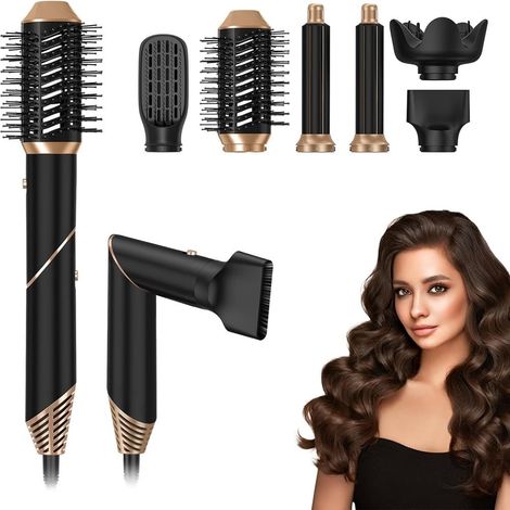 Sèche-cheveux Brosse à Air Chaud Curling 6in1 Diffuseur De Style Multifonction (1/5)